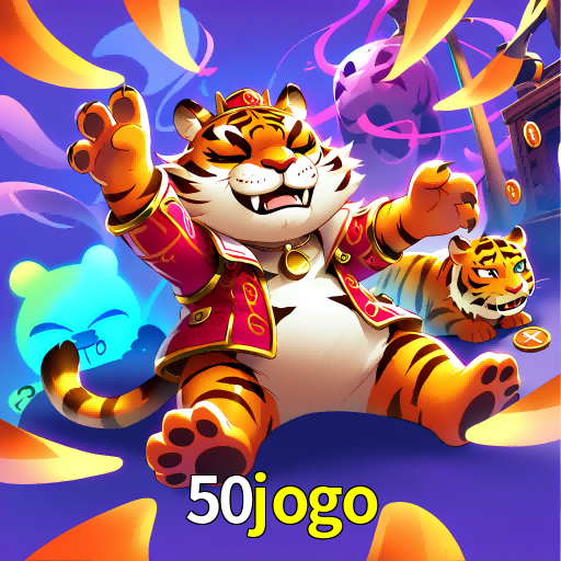 Imagem promocional da 50jogo mostrando a plataforma e suas vantagens